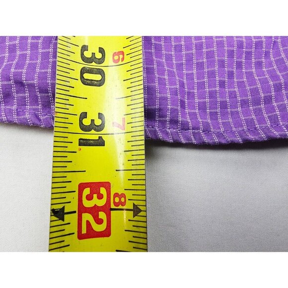 Hugo Boss Size 2XL Mens Purple White Pattern Long Sleeve Logo Tag Cotton Shirt - Picture 8 of 10